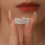 Sterling Silver Lace Filigree Band Ring, thumbnail 8 of 12