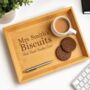 Personalised Bamboo Teacher's Biscuit Tray, thumbnail 2 of 2