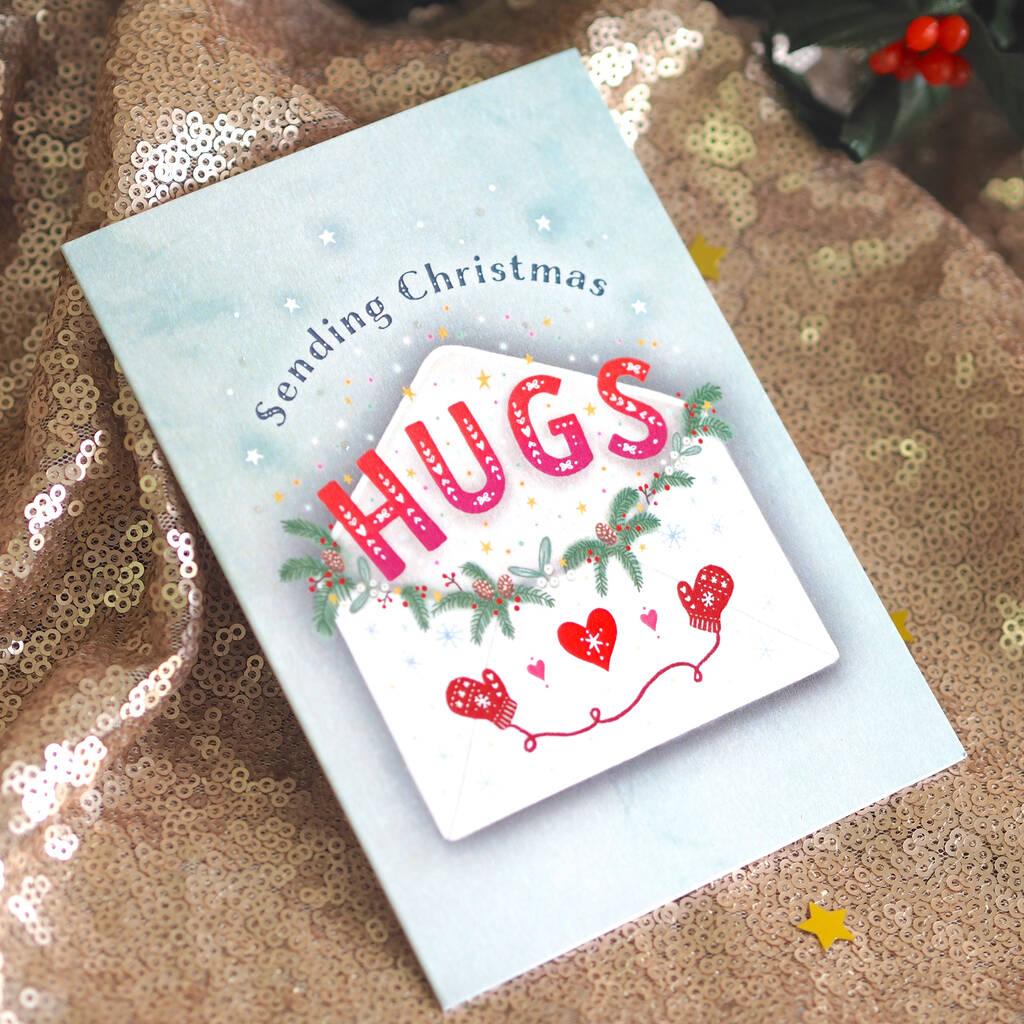 Sending Hugs Christmas Card By arbee  notonthehighstreet.com