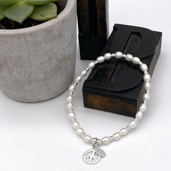 Lottie’s Silver And Pearl Bracelet, 2 of 9