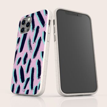 Neon Strokes Eco Friendly, Biodegradable Phone Case, 5 of 9