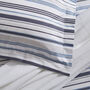 Hudson Blue Stripe Duvet Cover Collection, thumbnail 8 of 9