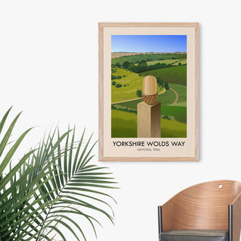Yorkshire Wolds Way National Trail Travel Poster, 5 of 8