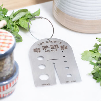 Personalised Stainless Steel Kitchen Herb Stripper, 2 of 3