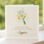 Personalised Birthday Card For Auntie With Flowers, thumbnail 4 of 7