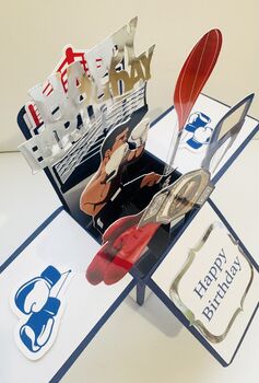 Personalisable Boxing Themed 3D Greeting/Gift Card, 4 of 7