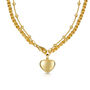 Rope Chain Heart Urn Ashes Bracelet – 18 K Gold Plate, thumbnail 4 of 7
