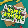 Happy Birthday Spotty Begonia Birthday Card, thumbnail 2 of 4