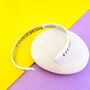 Secret Message Pet Memory Jewellery Bangle Pet Loss Gift, thumbnail 3 of 4