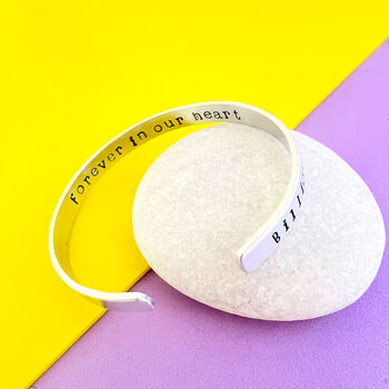 Secret Message Pet Memory Jewellery Bangle Pet Loss Gift, 3 of 4