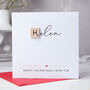 Personalised Scrabble Love Name Card, thumbnail 3 of 4