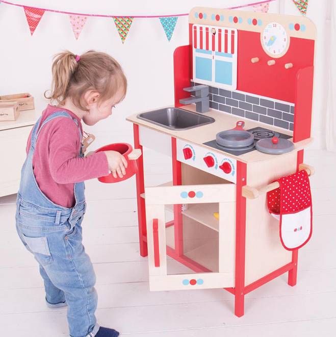 Wooden Kitchen Themed Play Set, 1 of 3