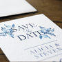 Blue China Wedding Invitations And Save The Date, thumbnail 7 of 11