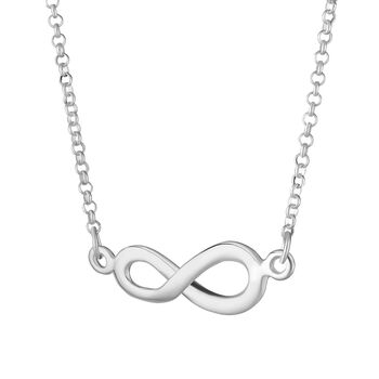 Sterling Silver Infinity Symbol Necklace, 5 of 5