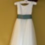 Satin And Tulle Flower Girl Dress Child 30+ Colours, thumbnail 5 of 7