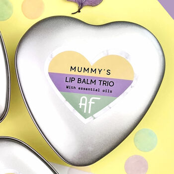 Personalised Vegan And Organic Lip Balm Gift Set Trio, 7 of 8
