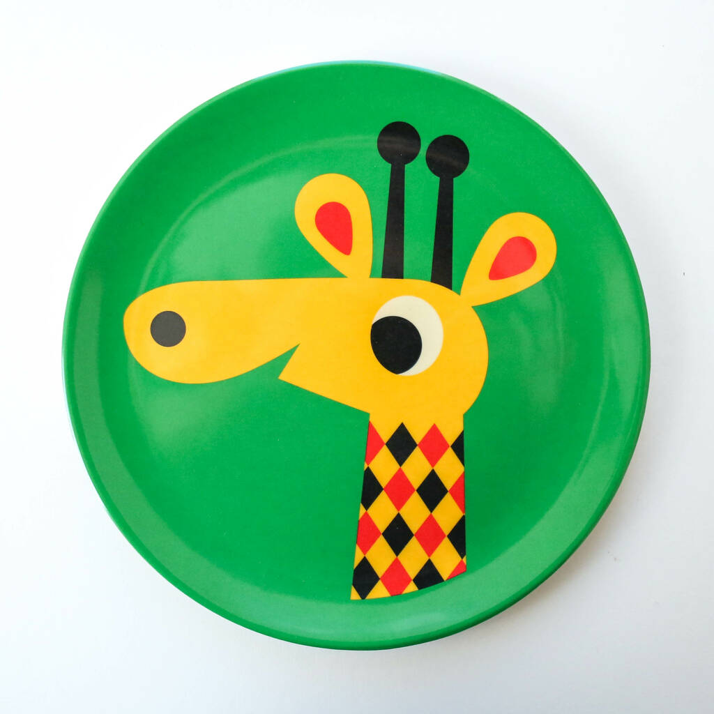 Retro Design Animal Melamine Plate By Berylune | notonthehighstreet.com
