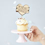 Personalised Wedding Cupcake Topper, thumbnail 2 of 3