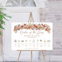 Wedding Order Of The Day Sign Autumnal, thumbnail 2 of 9