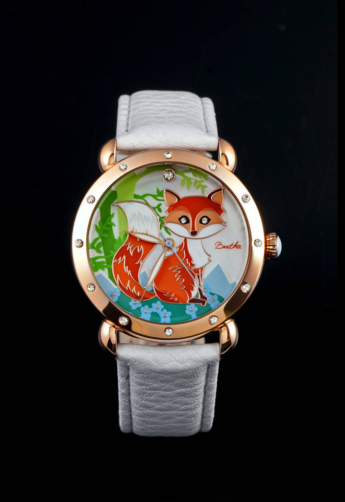 bertha vivica ladies leather strap watch by ideal time ...