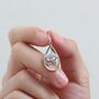 Eye Of Horus Drop Hook Earrings In Sterling Silver, thumbnail 5 of 10