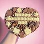 Valentines Day Personalised Message Chocolate Heart, thumbnail 5 of 6