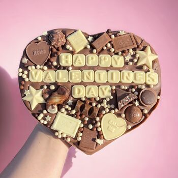 Valentines Day Personalised Message Chocolate Heart, 5 of 6