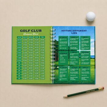 Personalised Golf Game Log Notebook, 3 of 7
