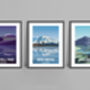 Three Peaks Challenge Art Print Landscapes, thumbnail 1 of 5