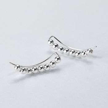Sterling Silver Baubles Ear Climber, 2 of 3