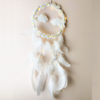 White Cloud Dream Catcher For Baby's Room Decor, 2 of 6