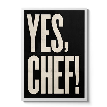 Yes Chef! Typographic Print, 9 of 10