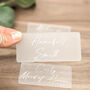 Personalised Acrylic Table Place Name First And Surname, thumbnail 1 of 4