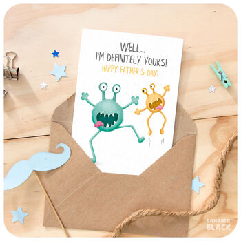 Funny Monsters Happy Father's Day Dad Card, 5 of 6