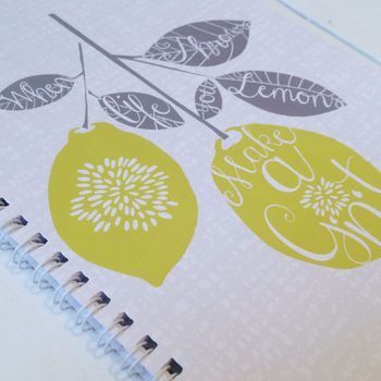 Lemon Gin And Tonic Notebook, 3 of 4