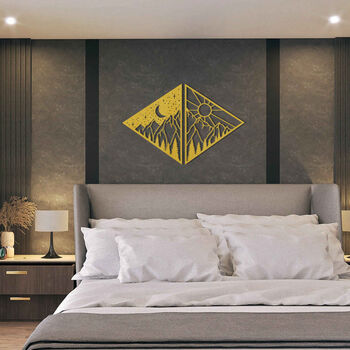 Day And Night Triangle: Wooden Wall Art Masterpiece, 10 of 12
