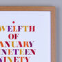 Personalised Important Word Date Print, thumbnail 4 of 12