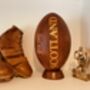 Genuine Leather Scotland Rugby Ball With Display Stand, thumbnail 1 of 3
