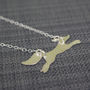 Sterling Silver Watercolour Baby Fox Necklace, thumbnail 4 of 4