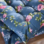 Set Of Two Briarfield Navy Floral Seat Pads With Ties, thumbnail 6 of 6