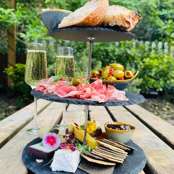 Cheese Afternoon Tea For Two With A Bottle Of Fizz In York, 3 of 6
