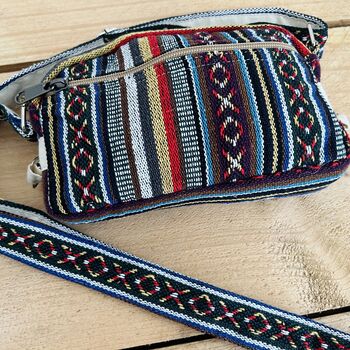 Mini Striped Bohemian Shoulder Bag, 3 of 12