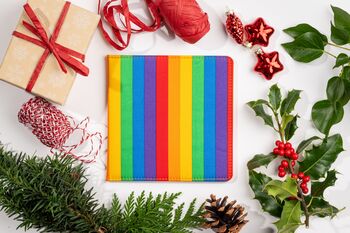 Blue Badge Wallet Disabled Parking Permit Holder Rainbow Stripe, 4 of 7