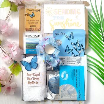 Sending Sunshine Hug In A Box Birthday Pamper Letterbox Gift For Her, 4 of 12