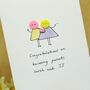 Personalised 'Button Family' Handmade Card, thumbnail 5 of 12