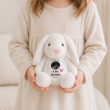 Personalised Big Sister Scan Bunny Plush, 2 of 5