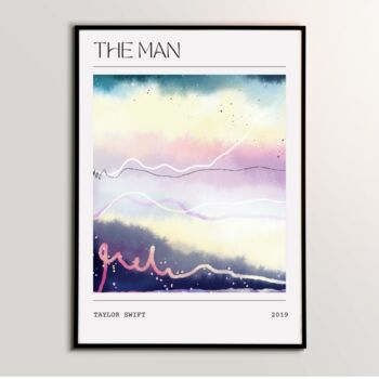 Taylor Swift The Man Song Inspired Art Print, 2 of 4