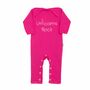 Baby Sleepuit, Unicorns Rock, Pink Babygrow, Baby Gift, thumbnail 2 of 6