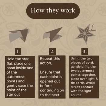 Large Neutral Paper Star Lantern, 5 of 10