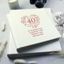 Personalised 40th Wedding Anniversary Photo Album Gift, thumbnail 1 of 2